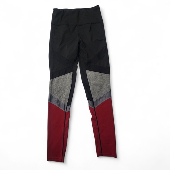 Women’s Colorblock Leggings with Sheer Mesh Detail – Size S/M - Picture 1 of 5